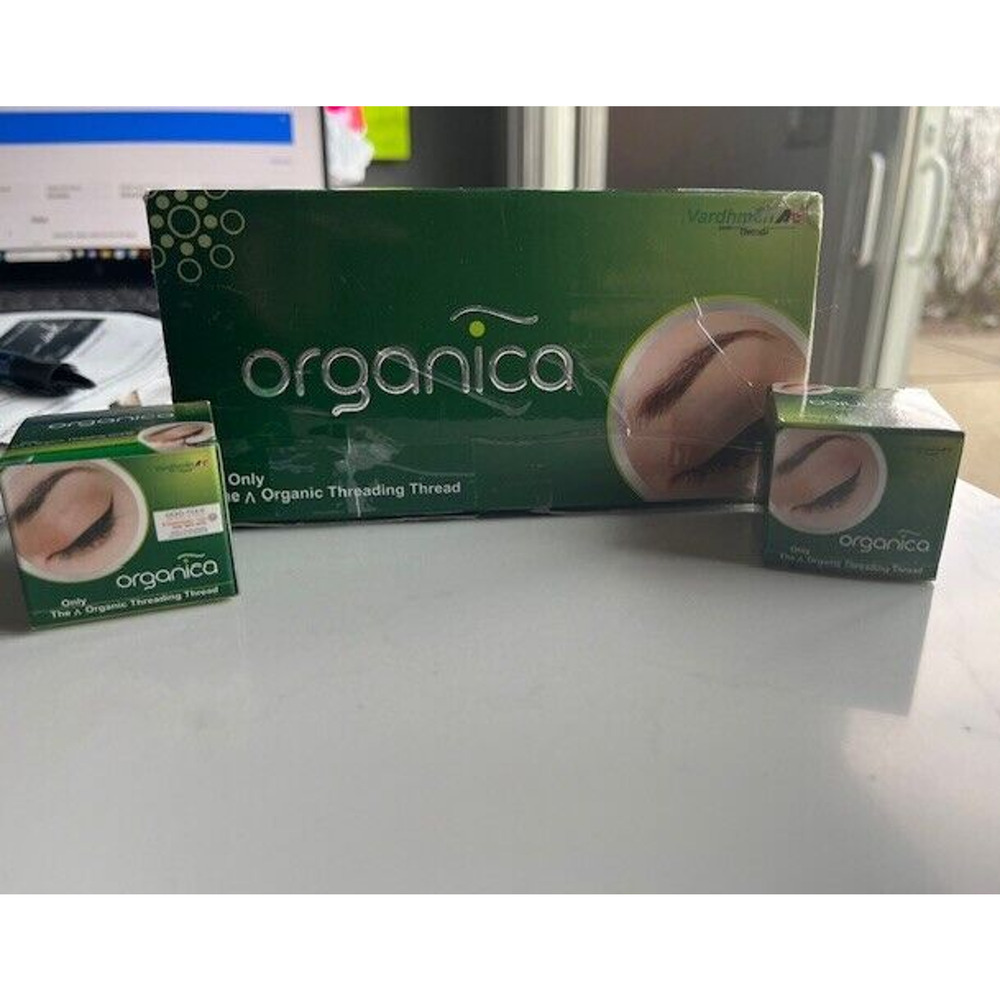 Eyebrow Threading 10 Spools Organica Organic Pure Cotton Thread Hair Remover